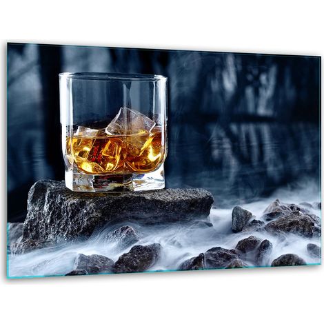 Supporto per tagliere in vetro 40x30 per whisky (1/5)