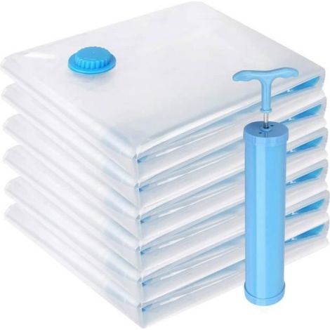 Sacs de Rangement sous Vide - ZGEER - 40x60cm - Réutilisables - Transparent Transparent (1/5)