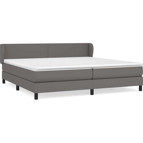 Maison Exclusive - Boxspringbett mit Matratze Grau 200x200 cm Kun (1/5)