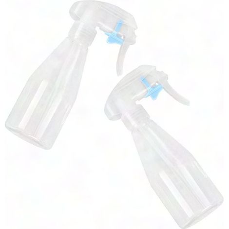 Flacon pulvérisateur PET 200ml pour coiffure, brumisateur à main, lot de 2, pression manuelle idéale cheveux (1/5)