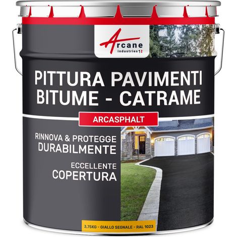 Vernice per asfalto - ARCASPHALT - 3,75 kg (fino a 7,5 m² in 2 strati) Giallo Traffico - RAL 1023 - ARCANE INDUSTRIES (1/5)