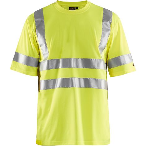 T-shirt de travail haute visibilité 3413 - Jaune fluo XS