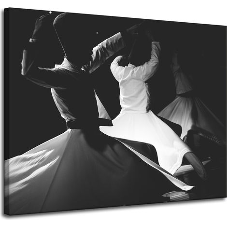 Leinwanddruck Musik Tanz Schwarzweiß 100x80