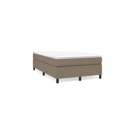 Sommier à lattes de lit avec matelas Taupe 120x200 Tissu (1/5)