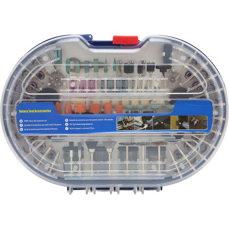 Kit d'accessoires pour outil rotatif de 276 pièces, tige de 1/8 po, ensemble polyvalent pour les projets de rénovation domiciliaire (1/5)