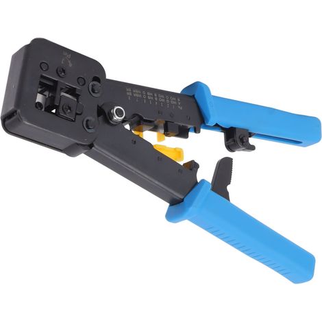 Kit de Pince à Servir RJ45 RJ12 RJ11 Connecteurs Ethernet avec Dénudeur de Câble Réseau, Outil à Main (1/5)