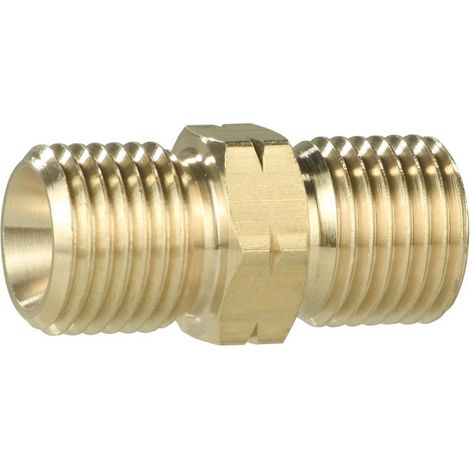 Raccord de flexible, laiton G 1/4 LH-KN x G 1/4 LH-KN (1/2)