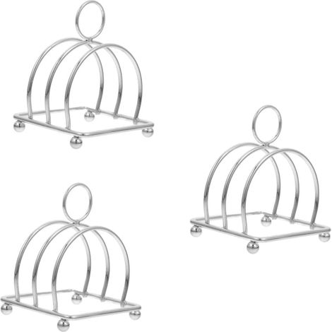 3 Pièces Grille À Pain, Support En Acier Inoxydable, Pour Boulangerie Et Cuisine