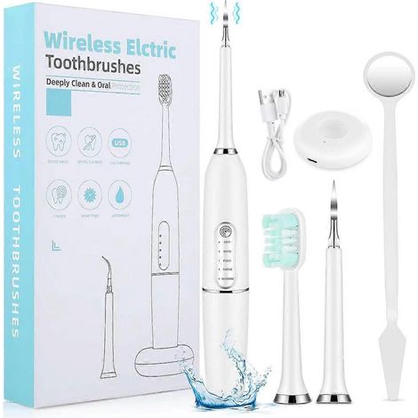 Brosse à dents électrique ultrasonique pour le nettoyage et le blanchiment des dents (1/5)