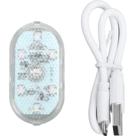Berührungsempfindliche LED-Autoinnenraumleuchte, Mini-Nachtbeleuchtung mit eingebautem Akku, geringer Stromverbrauch, Augenschutz (BLAU).
