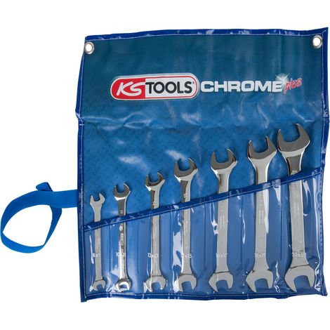 Jeu de clés à fourche CHROMEplus, 7 pcs