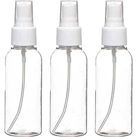 Flacons pulvérisateurs, lot de 3 petits récipients rechargeables, mini flacons de voyage vides à brume fine pour voyage, parfum cosmétique, maquillage, laque pour cheveux et autres liquides – 60 ml (1/5)