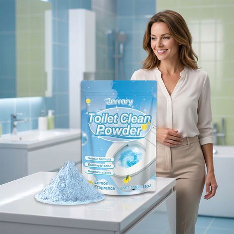 Tragbares Toilettenreinigungspulver für Haushaltstoiletten, Toilettensitze und hartnäckige Kalkablagerungen – 100 g -- DTEKGAZ (1/5)