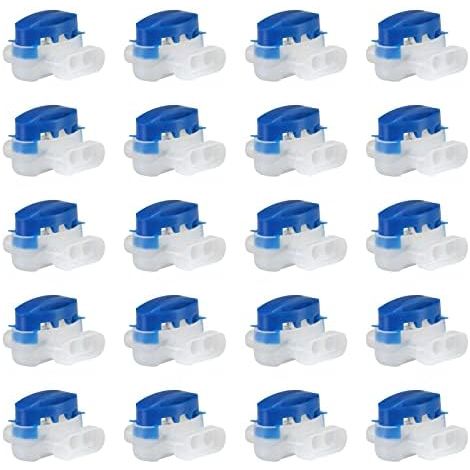 20 conectores de cable IDC 314-BOX para cortacéspedes robóticos y aplicaciones de riego