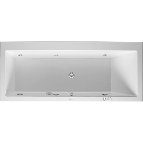 Duravit Whirlpool Vero 1700x750mm versione da incasso con un lato posteriore destro inclinato, sistema a getto. - 760134000JS1000 (1/2)