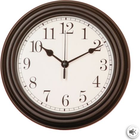 RELOJ DE PARED ESTILO RETRO Ø22cm COLORES SURTIDOS (1/3)
