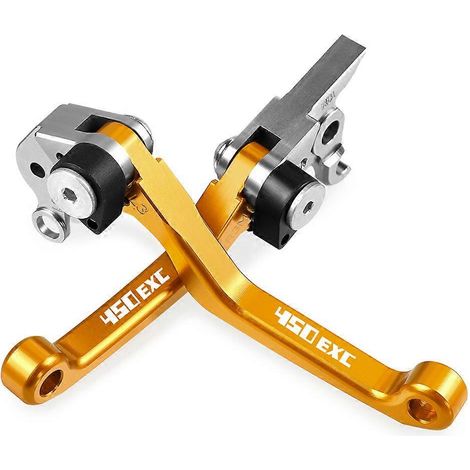 Aplicable a FOR 450EXC 450 EXC 2004 2005 2006 Manetas de freno y embrague plegables con pivote para motocross, 450EXC (rojo) (1/5)