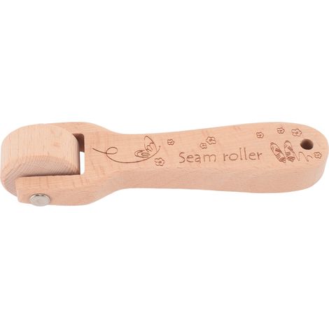 Nahtrolle, einfach zu bedienendes Nährollenwerkzeug aus Massivholz, ergonomischer Griff, komfortabler Halt, Quilt-Pressrolle für Schneider (1/5)