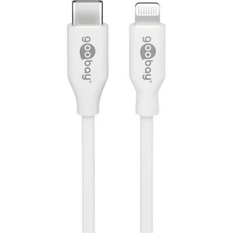 Goobay 39446 cable de conector Lightning 1 m Blanco