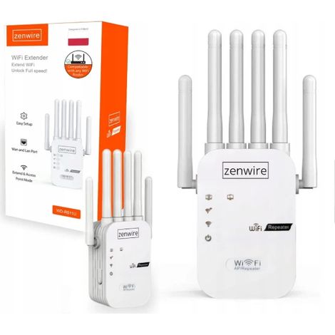 Répéteur/amplificateur de signal Wi-Fi 5G puissant pour extérieur Zenwire WD-R611U 300 Mb/s