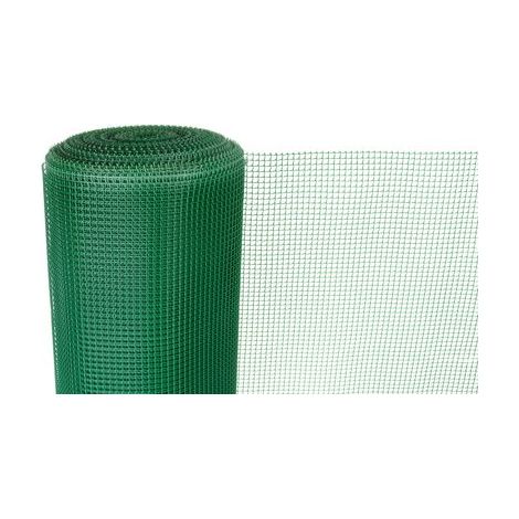 Geflecht ECONOMY 5, 1000/10x10 mm, quadratisches Muster, 300g/m2, grün, Vollkunststoff, Packung 50 m