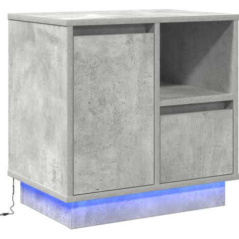 Maison Exclusive - Nachttisch Beton Grau 50 x 34,5 x 50 cm Holzwe