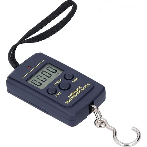 Bascula Digital LCD de mano para colgar equipaje 40Kg (1/5)
