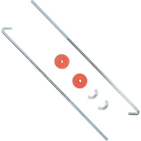 Support de batterie universel 12 pouces, boulons en J avec rondelle et écrou papillon, kit de fixation auto robuste pour voiture (1/5)