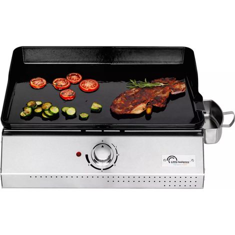 plancha elettrica 2150w piastra in ghisa smaltata 50x35cm - 8713 - Little Balance