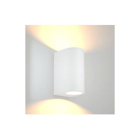 APPLIQUE DRAPION 15X9,5X7CM BIANCO GU10 2X5W