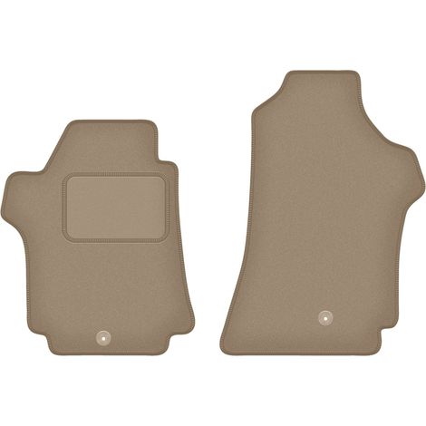 Velours-Fußmatten für: Hyundai Cargo II Transporter (2007–2021), beige