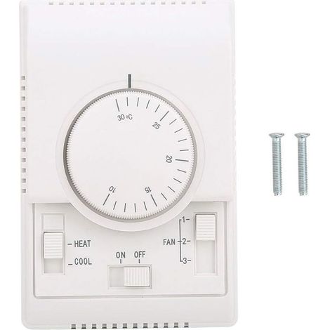 – Thermostat de climatisation centrale 110-220V – Interrupteur mécanique à 2 voies – Installation facile – Longue durée de vie et performance stable (1/5)