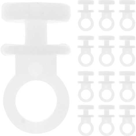 150 Pièces Kit Accessoires pour Rail de Rideau, Crochet Glisseur en Plastique Blanc et Galet Coulissant, Fixation Universelle pour Tringle à Rideaux et Voilages (1/5)