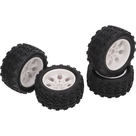 professionelle Gummireifen für RC-Cars HSP 94111 94188 94108 HPI 1/10, LKW-Räder, Weiß (1/5)