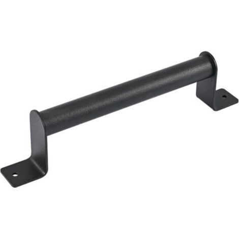 Poignée de porte noire rétro, quincaillerie de porte en bois, poignée en acier au carbone (1/4)