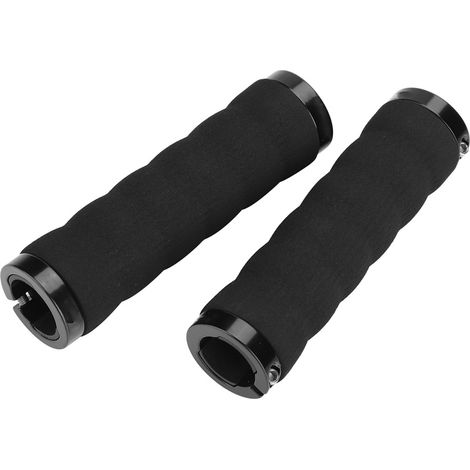GUB poignées de verrouillage de guidon en éponge confortables antidérapantes barre de route de vélo de montagne (noir). (1/5)