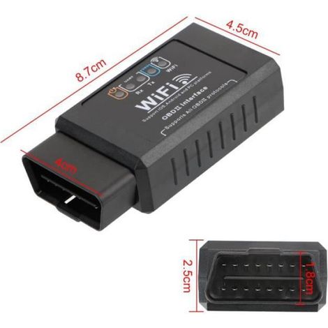 Outil de Diagnostic automobile ELM327, outil de balayage WIFI, prise OBD2, pour iOS et Android, voyant de vérification du [E571590] (1/4)