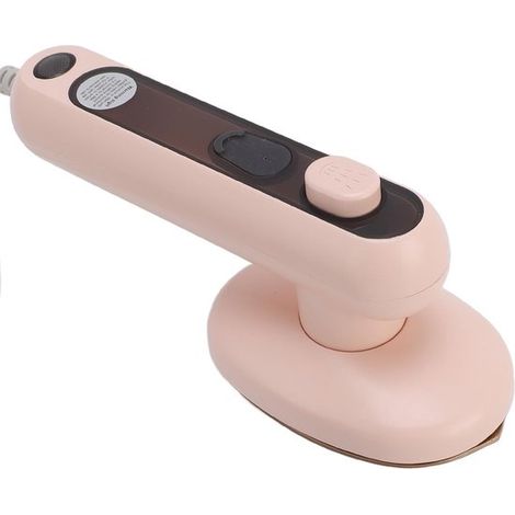 Plancha de vapor portátil - Mini evaporador - Planchado de ropa - Doble función de vapor - Depósito de 60 ml - Blanca (1/5)