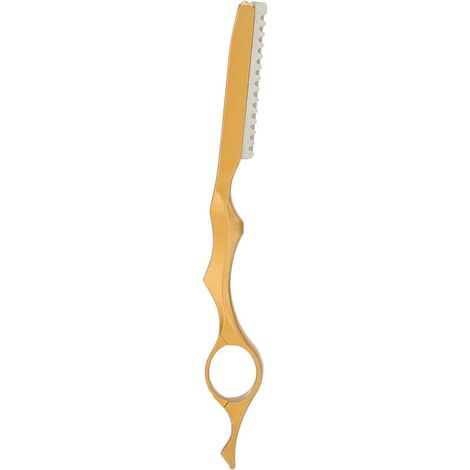 Rasoir Professionnel pour Texturisation et Découpe des Cheveux - Finition Précise - Doré