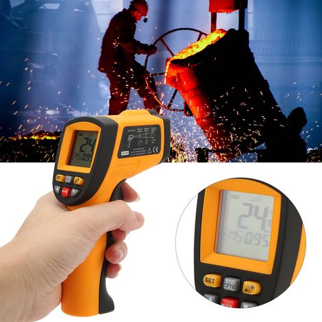 Thermomètre sans contact XRCLIF-700, thermomètre infrarouge portable, pistolet de température industriel (1/5)