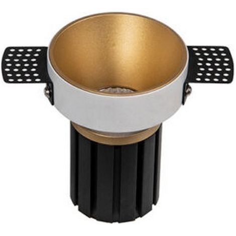 Spot LED Encastrable D62 6W Doré Mat ZAMBELIS S095-G FS - 22 deg - Blanc chaud - 3000K (1/2)