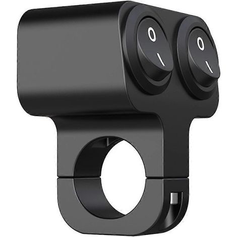 Phare multifonction, klaxon, interrupteur de guidon de moto, bouton clignotant-5.9X5X3.3CM-Black (1/3)