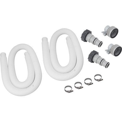 Kit de remplacement de tuyau de filtre de piscine de 1,5 pouce avec colliers de serrage adaptateurs pour tuyau de pompe de piscine