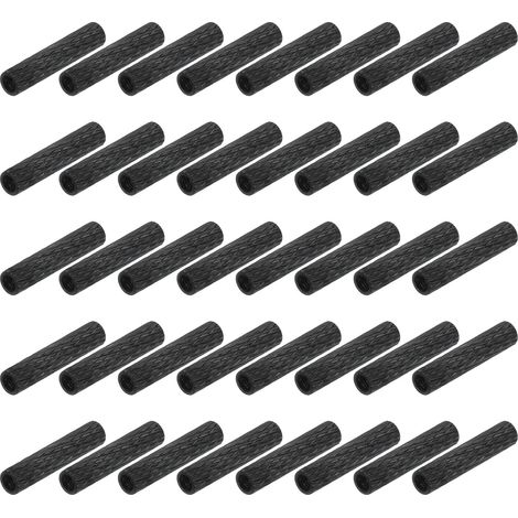 100Pcs M2 x 20mm Entretoise Moleté Aluminium Boulon Manchon Noir (1/5)