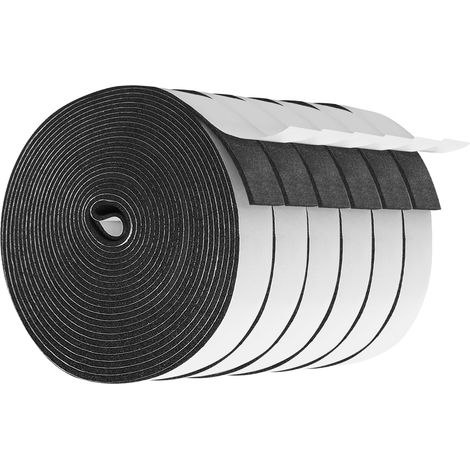 Joint Porte Mousse Adhésif, Isolation Fenêtre, EPDM 3x12mm, 6x5 m (1/5)