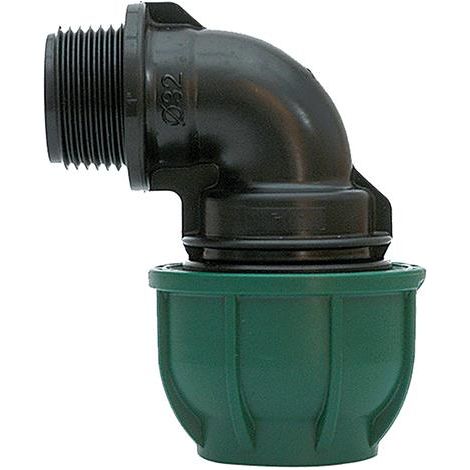 Gomito A 90o Con Derivazione Maschio   16 X 1/2" - Pn 10