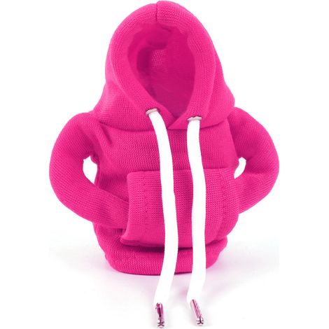 Weihnachts-Sonderedition: Schalthebelabdeckung im Hoodie-Stil für Autos – Rosarot (1/4)