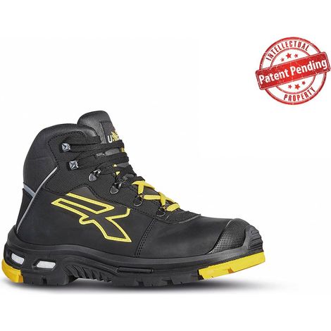 Zapatos de seguridad altas COSMO S3 HRO CI HI SRC - Negro/Amarillo 45