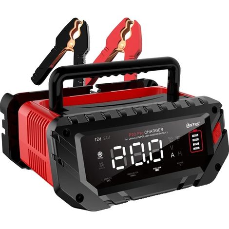 Chargeur de batterie de voiture, double tension, technologie de charge intelligente, Prise EU (1/2)