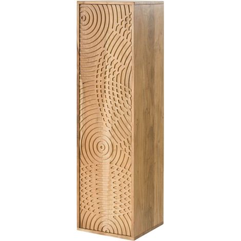 Hängeschrank Akazie 33x33x115 natur lackiert MARRAKESCH 120